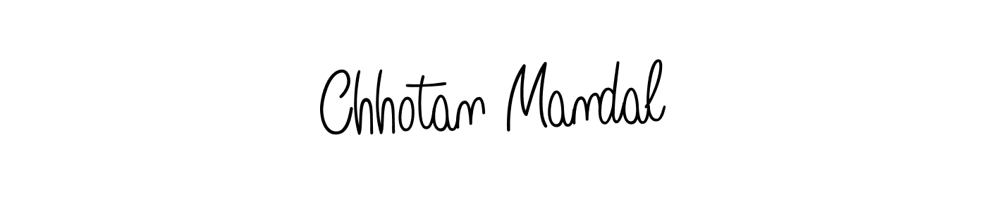Also we have Chhotan Mandal name is the best signature style. Create professional handwritten signature collection using Angelique-Rose-font-FFP autograph style. Chhotan Mandal signature style 5 images and pictures png
