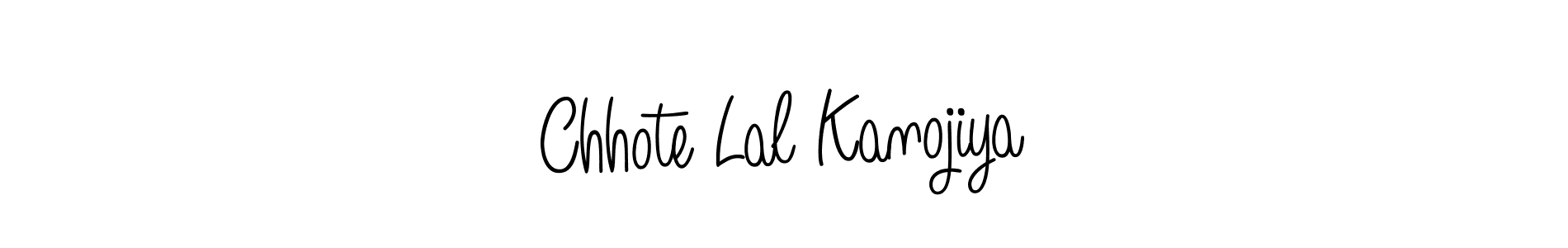 Make a beautiful signature design for name Chhote Lal Kanojiya. With this signature (Angelique-Rose-font-FFP) style, you can create a handwritten signature for free. Chhote Lal Kanojiya signature style 5 images and pictures png