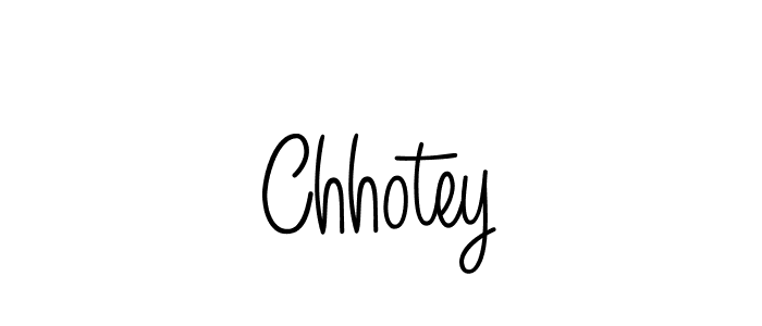 Also we have Chhotey name is the best signature style. Create professional handwritten signature collection using Angelique-Rose-font-FFP autograph style. Chhotey signature style 5 images and pictures png