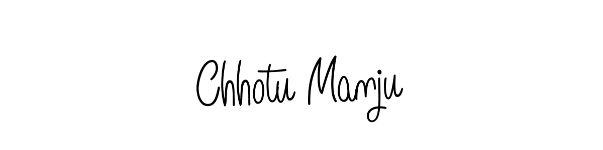 Design your own signature with our free online signature maker. With this signature software, you can create a handwritten (Angelique-Rose-font-FFP) signature for name Chhotu Manju. Chhotu Manju signature style 5 images and pictures png