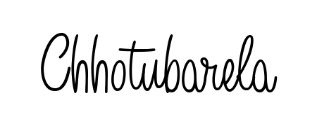 A dynamic signature style for Chhotubarela using Angelique-Rose-font-FFP script. Designed to look authentic, handwritten, and professional. Chhotubarela signature style 5 images and pictures png