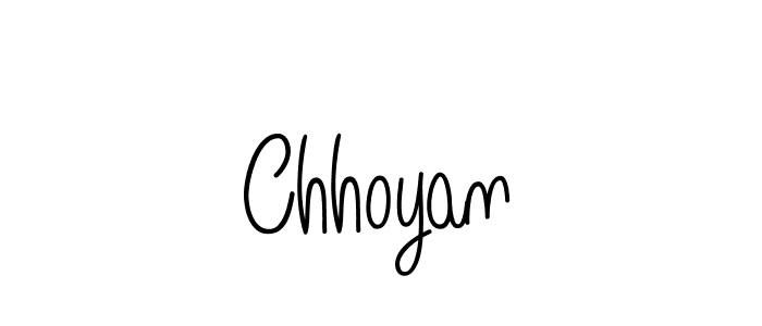 The best way (Angelique-Rose-font-FFP) to make a short signature is to pick only two or three words in your name. The name Chhoyan include a total of six letters. For converting this name. Chhoyan signature style 5 images and pictures png