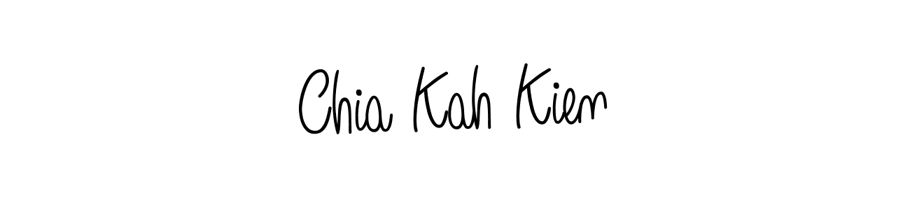 Use a signature maker to create a handwritten signature online. With this signature software, you can design (Angelique-Rose-font-FFP) your own signature for name Chia Kah Kien. Chia Kah Kien signature style 5 images and pictures png