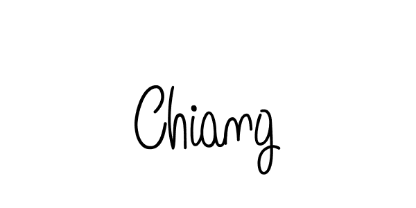 Use a signature maker to create a handwritten signature online. With this signature software, you can design (Angelique-Rose-font-FFP) your own signature for name Chiang. Chiang signature style 5 images and pictures png