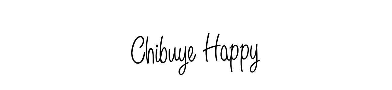 Also we have Chibuye Happy name is the best signature style. Create professional handwritten signature collection using Angelique-Rose-font-FFP autograph style. Chibuye Happy signature style 5 images and pictures png