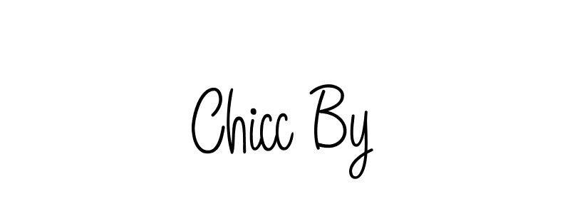 Chicc By stylish signature style. Best Handwritten Sign (Angelique-Rose-font-FFP) for my name. Handwritten Signature Collection Ideas for my name Chicc By. Chicc By signature style 5 images and pictures png