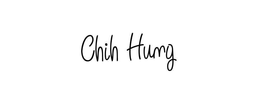 You should practise on your own different ways (Angelique-Rose-font-FFP) to write your name (Chih Hung) in signature. don't let someone else do it for you. Chih Hung signature style 5 images and pictures png