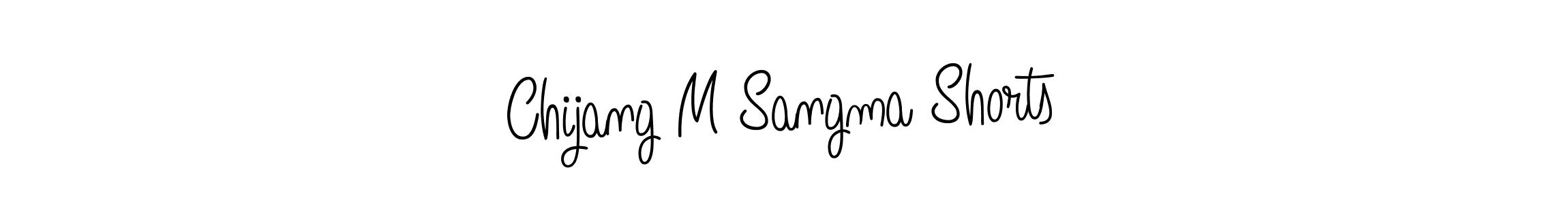 Design your own signature with our free online signature maker. With this signature software, you can create a handwritten (Angelique-Rose-font-FFP) signature for name Chijang M Sangma Shorts. Chijang M Sangma Shorts signature style 5 images and pictures png