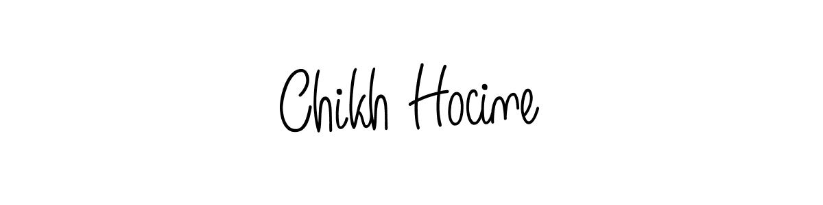 Chikh Hocine stylish signature style. Best Handwritten Sign (Angelique-Rose-font-FFP) for my name. Handwritten Signature Collection Ideas for my name Chikh Hocine. Chikh Hocine signature style 5 images and pictures png