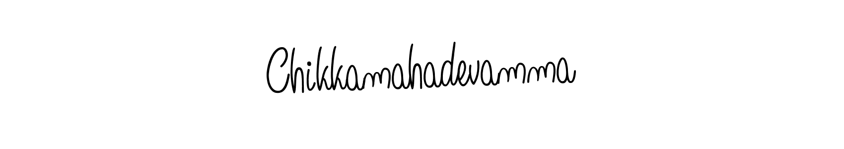 Also we have Chikkamahadevamma name is the best signature style. Create professional handwritten signature collection using Angelique-Rose-font-FFP autograph style. Chikkamahadevamma signature style 5 images and pictures png