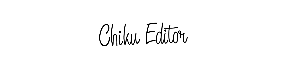 if you are searching for the best signature style for your name Chiku Editor. so please give up your signature search. here we have designed multiple signature styles  using Angelique-Rose-font-FFP. Chiku Editor signature style 5 images and pictures png