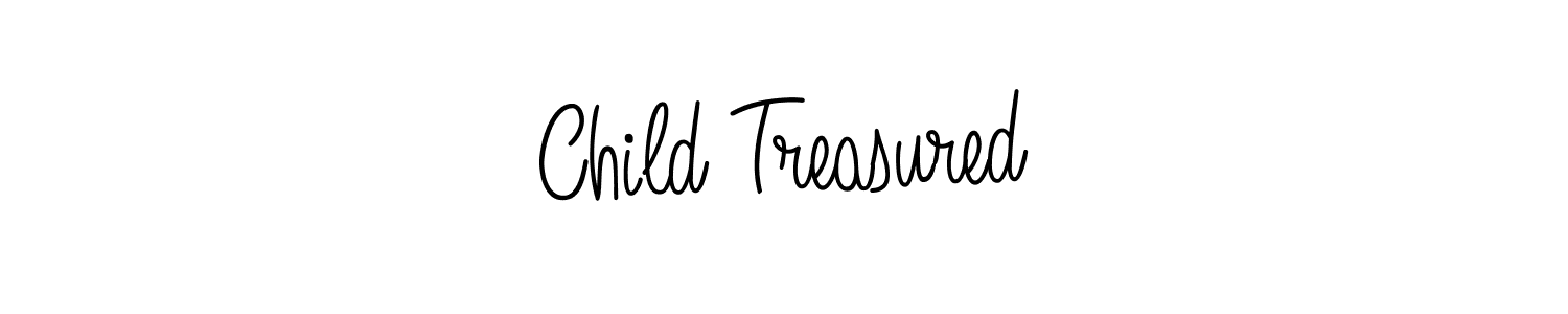 You should practise on your own different ways (Angelique-Rose-font-FFP) to write your name (Child Treasured) in signature. don't let someone else do it for you. Child Treasured signature style 5 images and pictures png