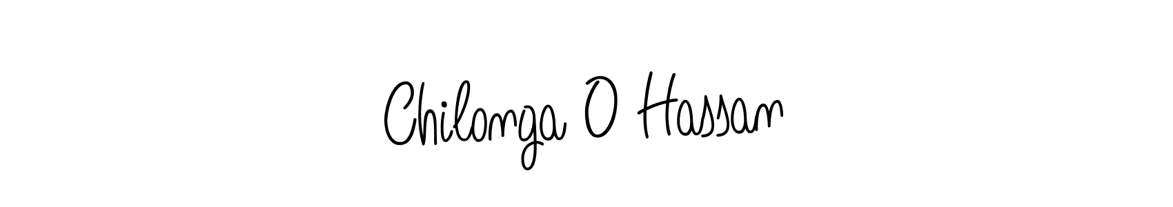 Design your own signature with our free online signature maker. With this signature software, you can create a handwritten (Angelique-Rose-font-FFP) signature for name Chilonga O Hassan. Chilonga O Hassan signature style 5 images and pictures png