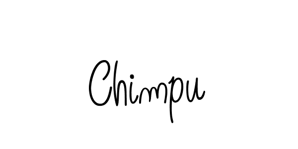 The best way (Angelique-Rose-font-FFP) to make a short signature is to pick only two or three words in your name. The name Chimpu include a total of six letters. For converting this name. Chimpu signature style 5 images and pictures png