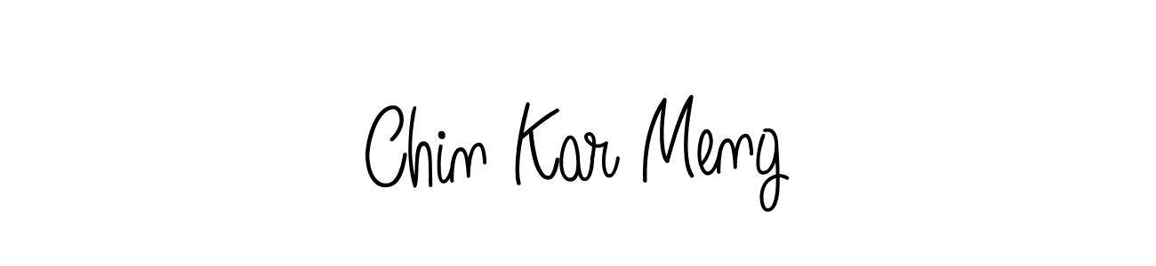Chin Kar Meng stylish signature style. Best Handwritten Sign (Angelique-Rose-font-FFP) for my name. Handwritten Signature Collection Ideas for my name Chin Kar Meng. Chin Kar Meng signature style 5 images and pictures png