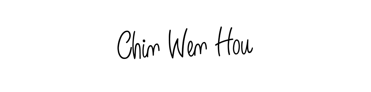 if you are searching for the best signature style for your name Chin Wen Hou. so please give up your signature search. here we have designed multiple signature styles  using Angelique-Rose-font-FFP. Chin Wen Hou signature style 5 images and pictures png