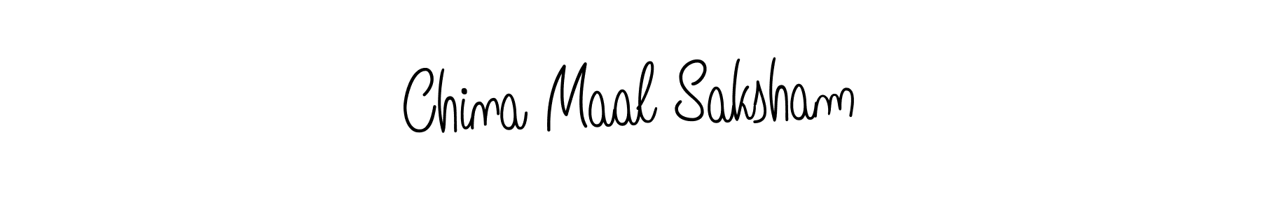 Similarly Angelique-Rose-font-FFP is the best handwritten signature design. Signature creator online .You can use it as an online autograph creator for name China Maal Saksham. China Maal Saksham signature style 5 images and pictures png