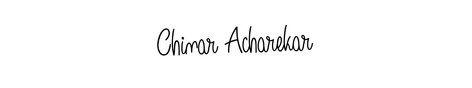 How to make Chinar Acharekar signature? Angelique-Rose-font-FFP is a professional autograph style. Create handwritten signature for Chinar Acharekar name. Chinar Acharekar signature style 5 images and pictures png