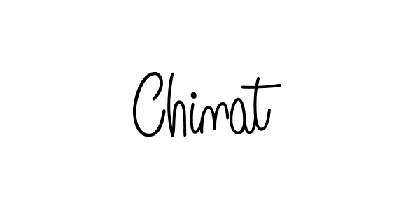 You should practise on your own different ways (Angelique-Rose-font-FFP) to write your name (Chinat) in signature. don't let someone else do it for you. Chinat signature style 5 images and pictures png