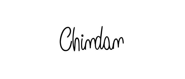 Use a signature maker to create a handwritten signature online. With this signature software, you can design (Angelique-Rose-font-FFP) your own signature for name Chindan. Chindan signature style 5 images and pictures png