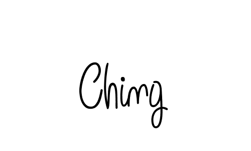 You should practise on your own different ways (Angelique-Rose-font-FFP) to write your name (Ching) in signature. don't let someone else do it for you. Ching signature style 5 images and pictures png