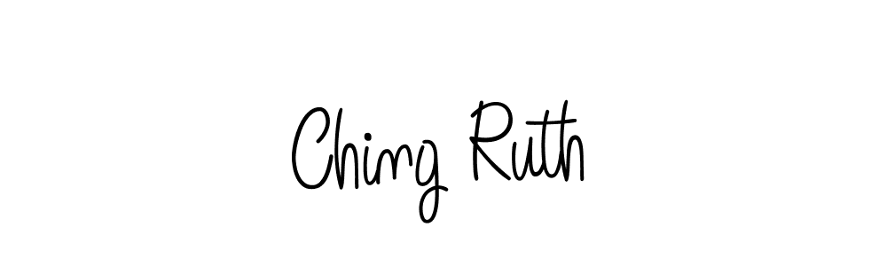The best way (Angelique-Rose-font-FFP) to make a short signature is to pick only two or three words in your name. The name Ching Ruth include a total of six letters. For converting this name. Ching Ruth signature style 5 images and pictures png