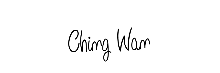 Also we have Ching Wan name is the best signature style. Create professional handwritten signature collection using Angelique-Rose-font-FFP autograph style. Ching Wan signature style 5 images and pictures png