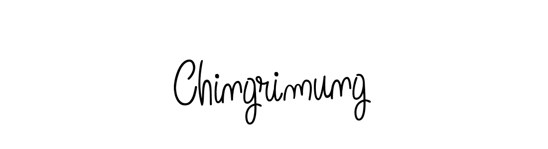 You should practise on your own different ways (Angelique-Rose-font-FFP) to write your name (Chingrimung) in signature. don't let someone else do it for you. Chingrimung signature style 5 images and pictures png