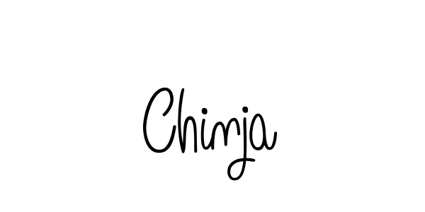 Use a signature maker to create a handwritten signature online. With this signature software, you can design (Angelique-Rose-font-FFP) your own signature for name Chinja. Chinja signature style 5 images and pictures png