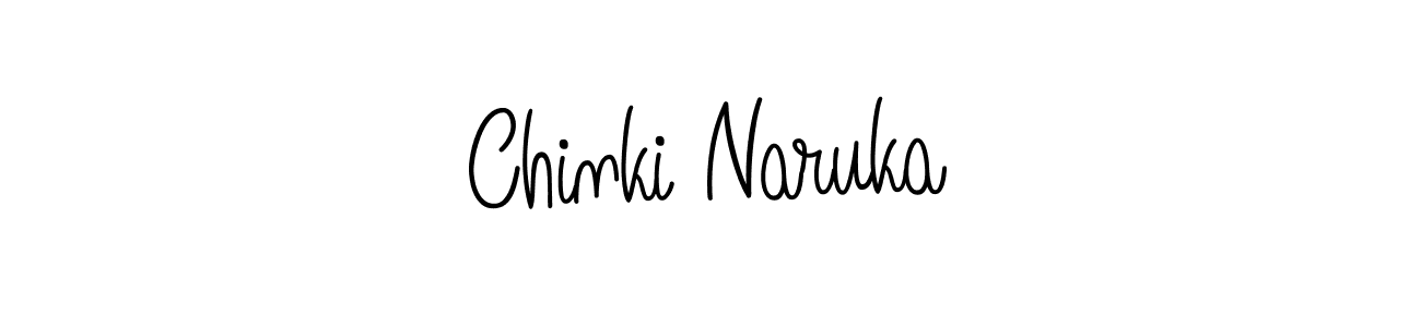 You should practise on your own different ways (Angelique-Rose-font-FFP) to write your name (Chinki Naruka) in signature. don't let someone else do it for you. Chinki Naruka signature style 5 images and pictures png