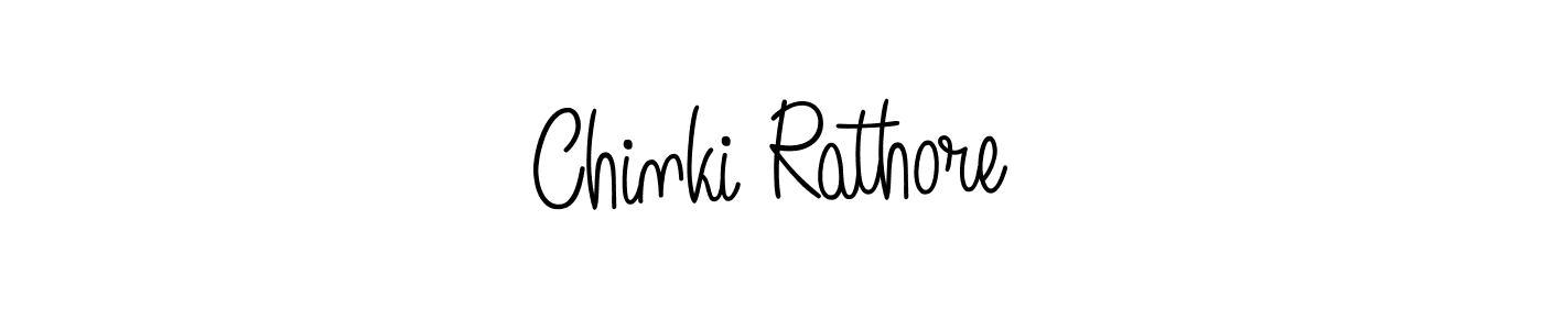 How to make Chinki Rathore signature? Angelique-Rose-font-FFP is a professional autograph style. Create handwritten signature for Chinki Rathore name. Chinki Rathore signature style 5 images and pictures png