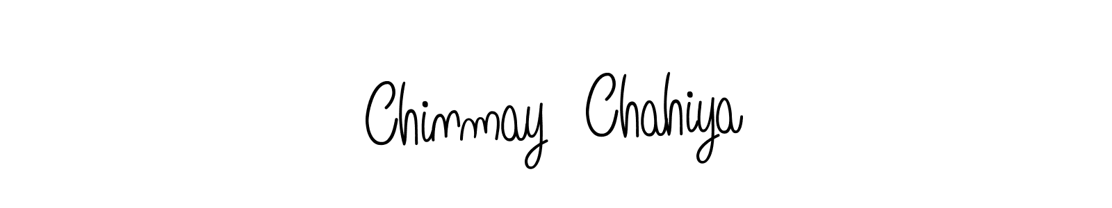 Use a signature maker to create a handwritten signature online. With this signature software, you can design (Angelique-Rose-font-FFP) your own signature for name Chinmay  Chahiya. Chinmay  Chahiya signature style 5 images and pictures png