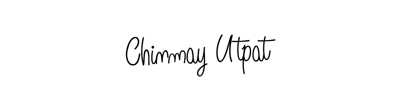 How to make Chinmay Utpat name signature. Use Angelique-Rose-font-FFP style for creating short signs online. This is the latest handwritten sign. Chinmay Utpat signature style 5 images and pictures png