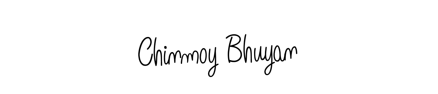 How to make Chinmoy Bhuyan name signature. Use Angelique-Rose-font-FFP style for creating short signs online. This is the latest handwritten sign. Chinmoy Bhuyan signature style 5 images and pictures png