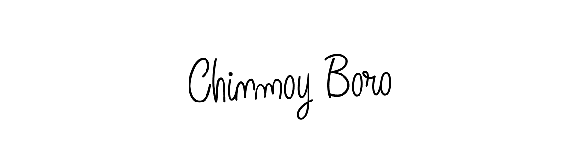 Design your own signature with our free online signature maker. With this signature software, you can create a handwritten (Angelique-Rose-font-FFP) signature for name Chinmoy Boro. Chinmoy Boro signature style 5 images and pictures png