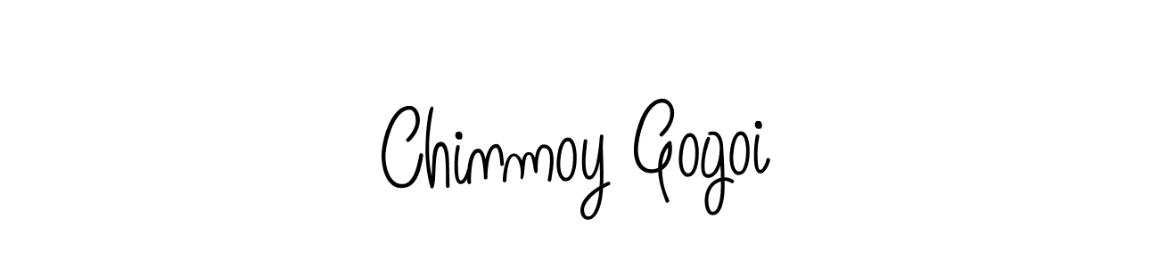 You should practise on your own different ways (Angelique-Rose-font-FFP) to write your name (Chinmoy Gogoi) in signature. don't let someone else do it for you. Chinmoy Gogoi signature style 5 images and pictures png