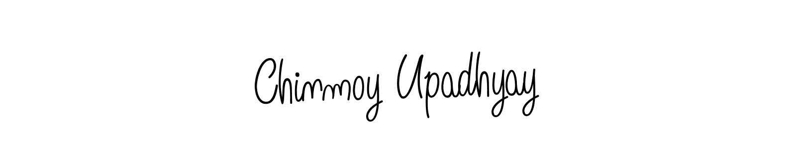 How to make Chinmoy Upadhyay name signature. Use Angelique-Rose-font-FFP style for creating short signs online. This is the latest handwritten sign. Chinmoy Upadhyay signature style 5 images and pictures png