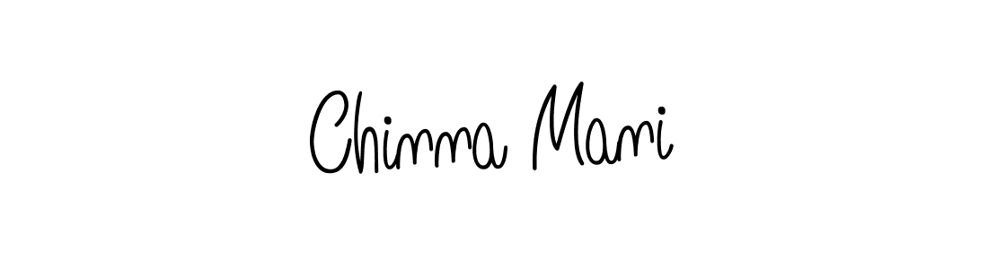 Make a beautiful signature design for name Chinna Mani. With this signature (Angelique-Rose-font-FFP) style, you can create a handwritten signature for free. Chinna Mani signature style 5 images and pictures png