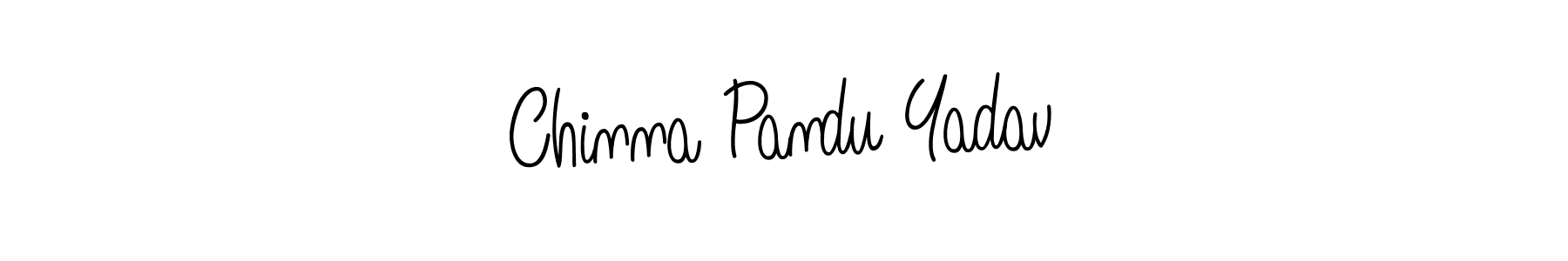 Design your own signature with our free online signature maker. With this signature software, you can create a handwritten (Angelique-Rose-font-FFP) signature for name Chinna Pandu Yadav. Chinna Pandu Yadav signature style 5 images and pictures png