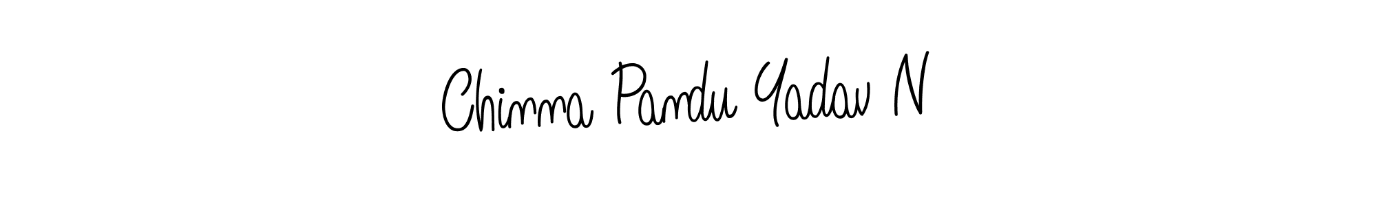 The best way (Angelique-Rose-font-FFP) to make a short signature is to pick only two or three words in your name. The name Chinna Pandu Yadav N include a total of six letters. For converting this name. Chinna Pandu Yadav N signature style 5 images and pictures png