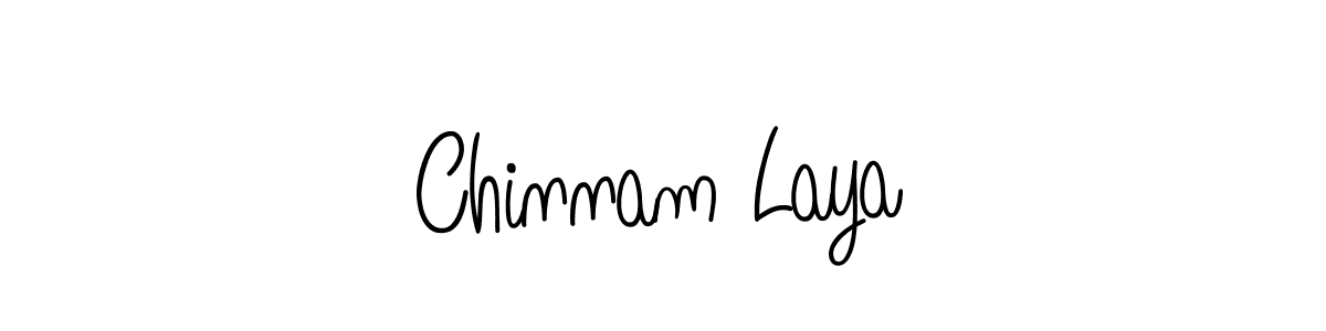 Design your own signature with our free online signature maker. With this signature software, you can create a handwritten (Angelique-Rose-font-FFP) signature for name Chinnam Laya. Chinnam Laya signature style 5 images and pictures png
