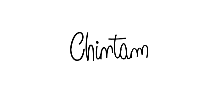 Design your own signature with our free online signature maker. With this signature software, you can create a handwritten (Angelique-Rose-font-FFP) signature for name Chintam. Chintam signature style 5 images and pictures png