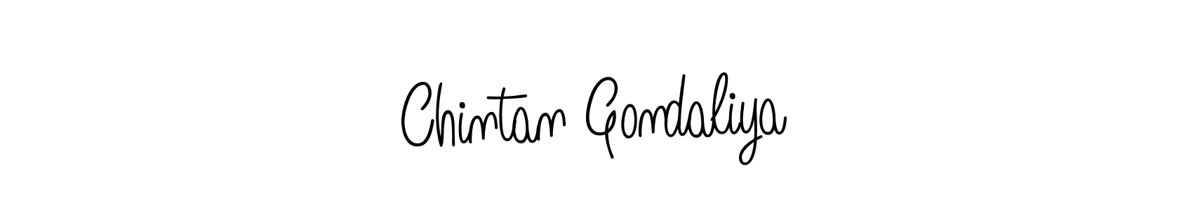 You can use this online signature creator to create a handwritten signature for the name Chintan Gondaliya. This is the best online autograph maker. Chintan Gondaliya signature style 5 images and pictures png