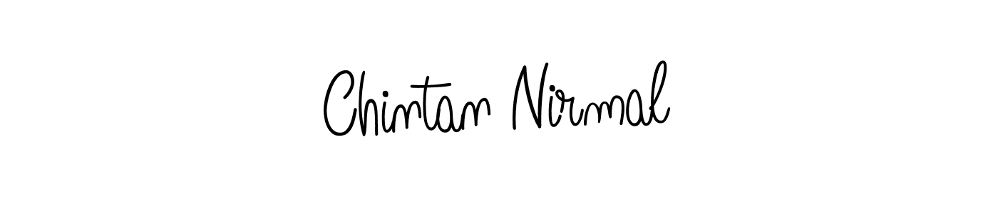 Create a beautiful signature design for name Chintan Nirmal. With this signature (Angelique-Rose-font-FFP) fonts, you can make a handwritten signature for free. Chintan Nirmal signature style 5 images and pictures png