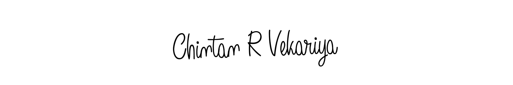 Make a short Chintan R Vekariya signature style. Manage your documents anywhere anytime using Angelique-Rose-font-FFP. Create and add eSignatures, submit forms, share and send files easily. Chintan R Vekariya signature style 5 images and pictures png