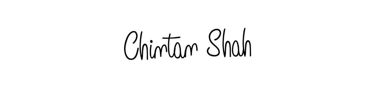 The best way (Angelique-Rose-font-FFP) to make a short signature is to pick only two or three words in your name. The name Chintan Shah include a total of six letters. For converting this name. Chintan Shah signature style 5 images and pictures png