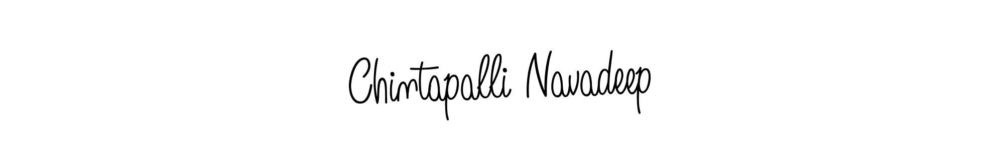 How to make Chintapalli Navadeep name signature. Use Angelique-Rose-font-FFP style for creating short signs online. This is the latest handwritten sign. Chintapalli Navadeep signature style 5 images and pictures png