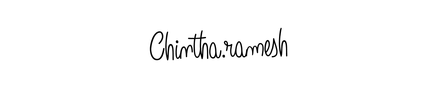 Create a beautiful signature design for name Chintha.ramesh. With this signature (Angelique-Rose-font-FFP) fonts, you can make a handwritten signature for free. Chintha.ramesh signature style 5 images and pictures png