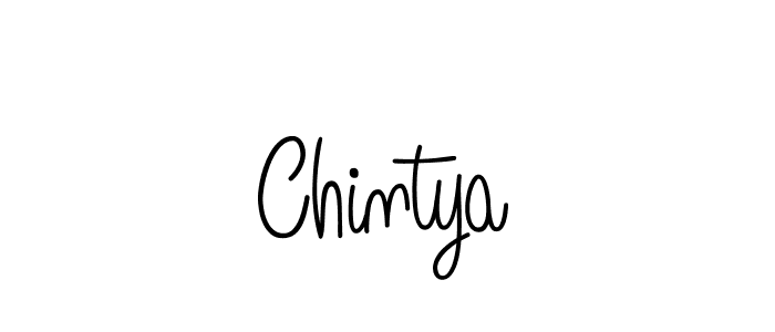 Use a signature maker to create a handwritten signature online. With this signature software, you can design (Angelique-Rose-font-FFP) your own signature for name Chintya. Chintya signature style 5 images and pictures png