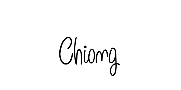 You should practise on your own different ways (Angelique-Rose-font-FFP) to write your name (Chiong) in signature. don't let someone else do it for you. Chiong signature style 5 images and pictures png